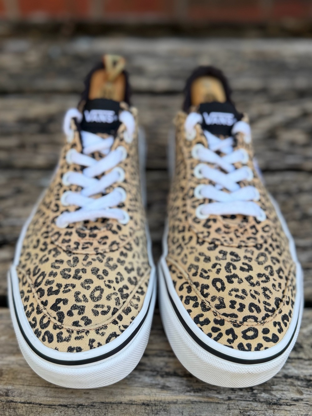 Vans Sport Vulc Women’s Sz 8.5 Lace Up VN0A5ELC36I Cheetah Print Skate Shoes X1 - Picture 10 of 14